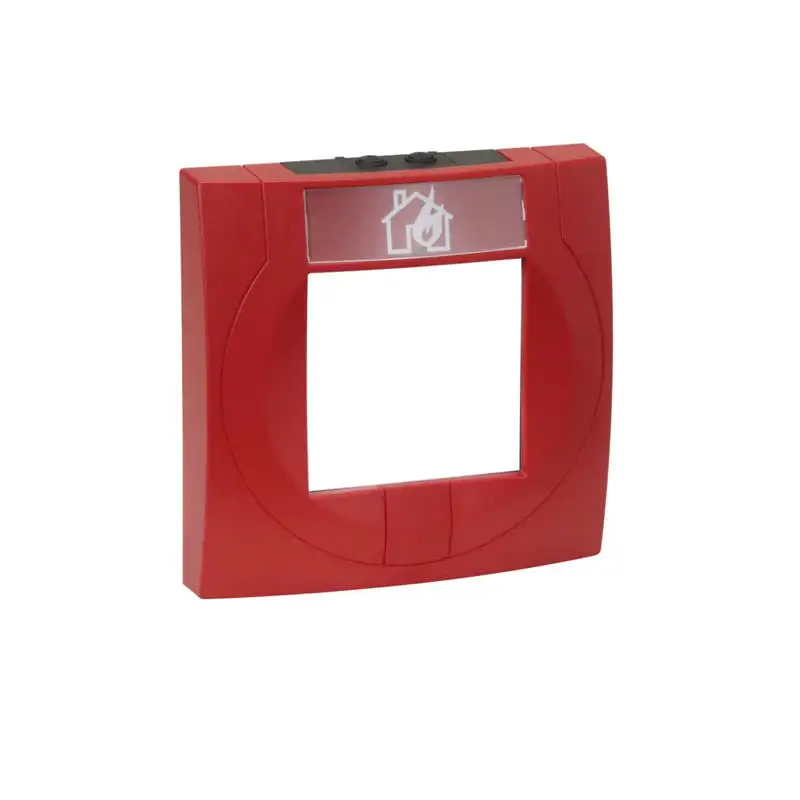 MCP Housing Large With Glass Pane, Red, Similar to RAL 3020